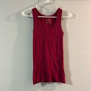 Pink ribbed Old Navy tank top